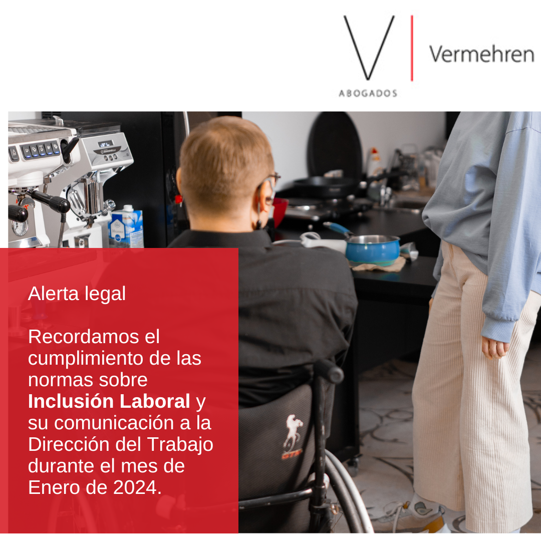 CUMPLIMIENTO NORMAS SOBRE INCLUSION LABORAL DURANTE ENERO 2024